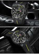 Cheetah novos relógios dos homens marca de luxo grande dial relógio masculino à prova dwaterproof água quartzo relógio pulso esportes cronógrafo relogio masculino