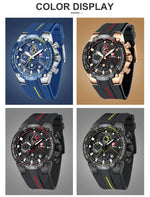 Cheetah novos relógios dos homens marca de luxo grande dial relógio masculino à prova dwaterproof água quartzo relógio pulso esportes cronógrafo relogio masculino