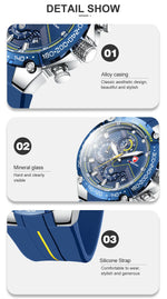 Cheetah novos relógios dos homens marca de luxo grande dial relógio masculino à prova dwaterproof água quartzo relógio pulso esportes cronógrafo relogio masculino