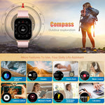 Lige 2025 para android ios gps relógio inteligente feminino 2.01 "tela hd freqüência cardíaca bluetooth chamada bússola ip68 à prova dip68 água masculino smartwatch