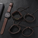 Moda Mens Relógios Esportivos Homem Negócios Quartz Relógio De Pulso De Couro De Luxo Pulseira Homens Relógio Casual