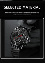 Deyros moda masculina relógios minimalistas negócios casual relógio de quartzo simples masculino malha de aço inoxidável relógio reloj hombre