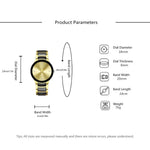 2024 relógios masculinos moda aço inoxidável relógio de quartzo luxo preto ouro dial relógio de pulso requintado novo chegou relógio de negócios