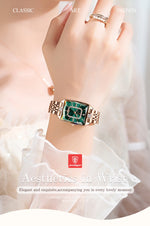 Poedagar relógio de luxo para mulher calendário à prova dwaterproof água alta qualidade senhoras relógio aço inoxidável quartzo relógios femininos elegante + caixa