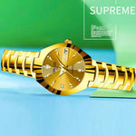 Oruss marca quente relógio feminino de alta qualidade aço inoxidável à prova dwaterproof água ponteiro luminoso semana calendário eleganc relógio quartzo feminino