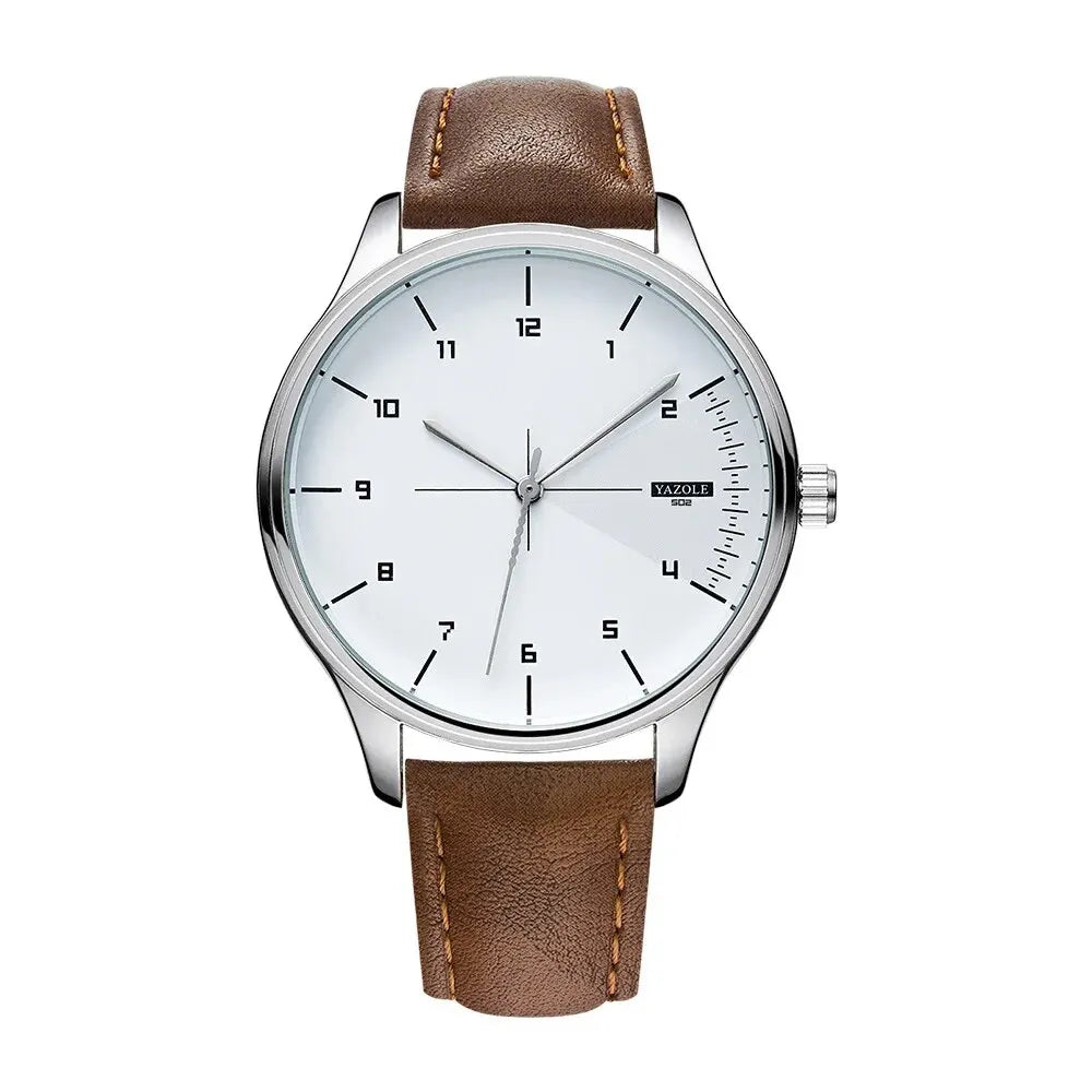 Top marca novo relógio masculino pulseira de couro ultra fino relógio minimalista para homens casual simples quartzo relógios à prova dwaterproof água