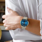 VA VA VOOM Moda Masculina Relógios À Prova D 'Água de Aço Inoxidável Negócios Simples Luz Noturna Data Top Marca Relógio de Quartzo para Homens