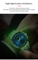 VA VA VOOM Moda Masculina Relógios À Prova D 'Água de Aço Inoxidável Negócios Simples Luz Noturna Data Top Marca Relógio de Quartzo para Homens