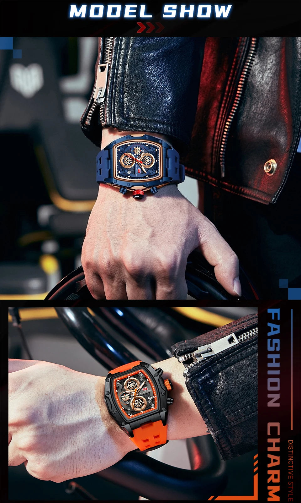 MINI FOCUS Multifuncional Casual Luxo Relógio de Quartzo Relógios para Homens Relógio de Pulso Cronógrafo À Prova D 'Água 0473G