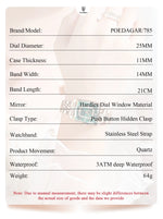 Poedagar relógio de luxo para mulher calendário à prova dwaterproof água alta qualidade senhoras relógio aço inoxidável quartzo relógios femininos elegante + caixa