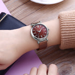 Mini foco 0177 elegante senhoras relógio de quartzo moda luminosa à prova dwaterproof água pulseira metal relógios casuais para mulher relojes de mujer