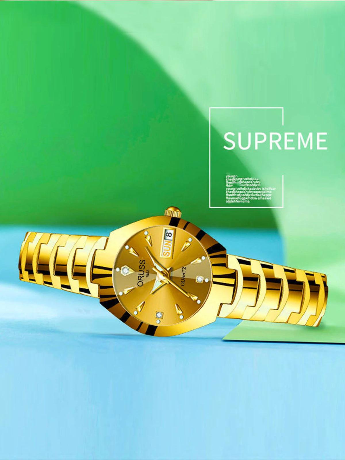 Oruss marca quente relógio feminino de alta qualidade aço inoxidável à prova dwaterproof água ponteiro luminoso semana calendário eleganc relógio quartzo feminino