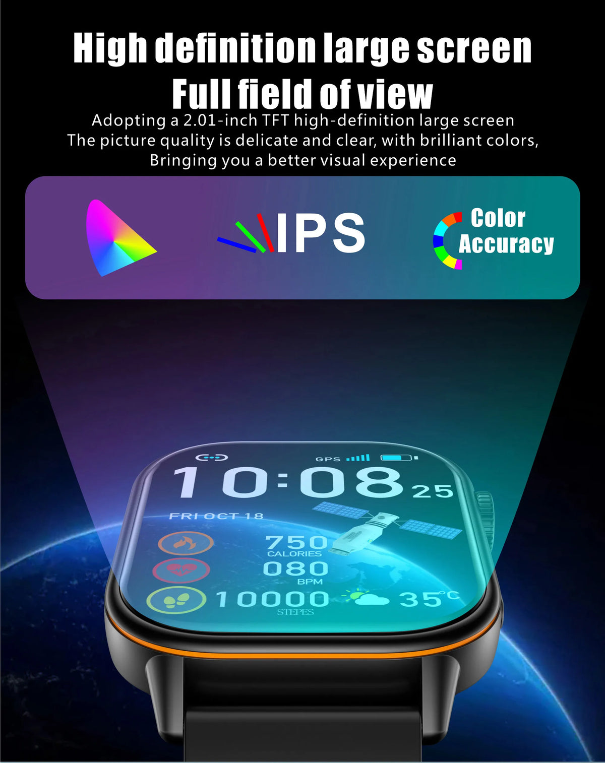 Lige 2025 para android ios gps relógio inteligente feminino 2.01 "tela hd freqüência cardíaca bluetooth chamada bússola ip68 à prova dip68 água masculino smartwatch