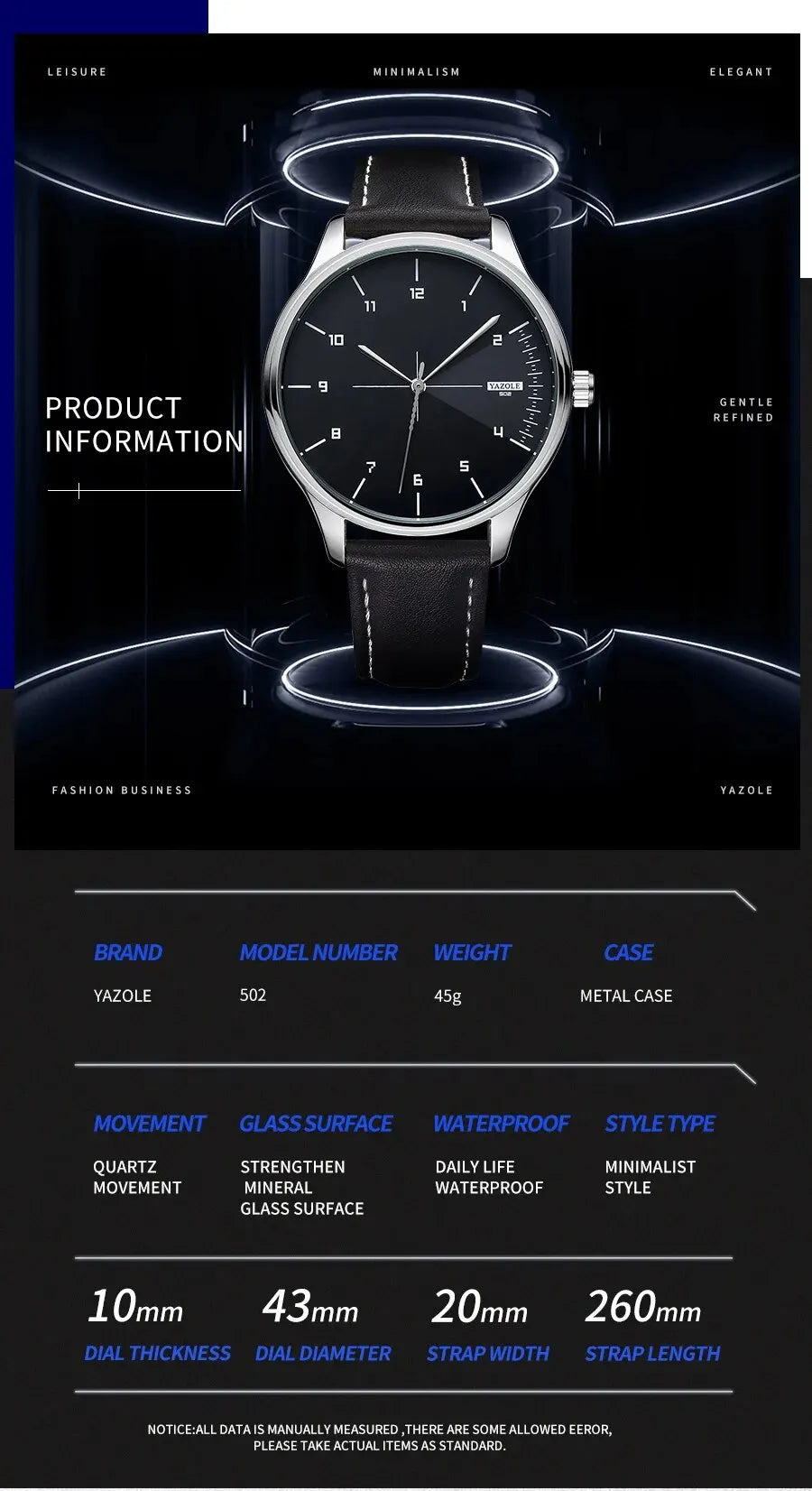 Top marca novo relógio masculino pulseira de couro ultra fino relógio minimalista para homens casual simples quartzo relógios à prova dwaterproof água