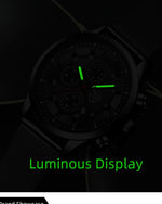 Deyros moda masculina relógios minimalistas negócios casual relógio de quartzo simples masculino malha de aço inoxidável relógio reloj hombre