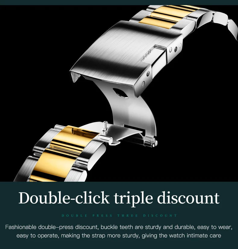 Olevs 2870 relógio masculino 42.5mm grande mostrador cronógrafo fase da lua relógios esportivos à prova dwaterproof água moda original relógio de quartzo para homem 2025