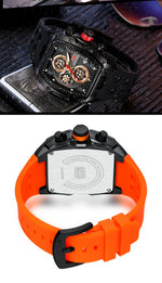 MINI FOCUS Multifuncional Casual Luxo Relógio de Quartzo Relógios para Homens Relógio de Pulso Cronógrafo À Prova D 'Água 0473G