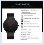 Dropship moda design simples à prova dwaterproof água malha de aço inoxidável pequeno mostrador relógios masculinos marca superior luxo quartzo relogio masculino