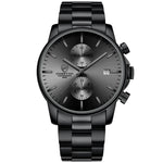 Novo cheetah relógio masculino marca de luxo negócios preto relógios quartzo dos homens à prova dwaterproof água cronógrafo esporte relógio pulso data masculino