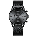 Novo cheetah relógio masculino marca de luxo negócios preto relógios quartzo dos homens à prova dwaterproof água cronógrafo esporte relógio pulso data masculino