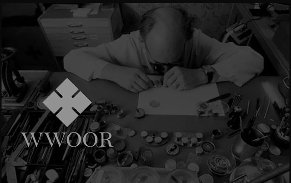 Wwoor marca superior de luxo japão movimento quartzo relógios dos homens ultra fino ouro malha aço relógio para homem quadrado à prova dwaterproof água relógio pulso