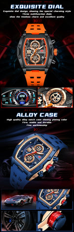 MINI FOCUS Multifuncional Casual Luxo Relógio de Quartzo Relógios para Homens Relógio de Pulso Cronógrafo À Prova D 'Água 0473G