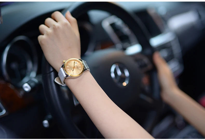 Yelang v1010 36mm relógio feminino elegante relógio de quartzo para mulheres estudante moda à prova dwaterproof água relógios safira presente luxo luminoso