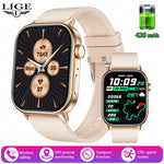 Lige 2025 para android ios gps relógio inteligente feminino 2.01 "tela hd freqüência cardíaca bluetooth chamada bússola ip68 à prova dip68 água masculino smartwatch