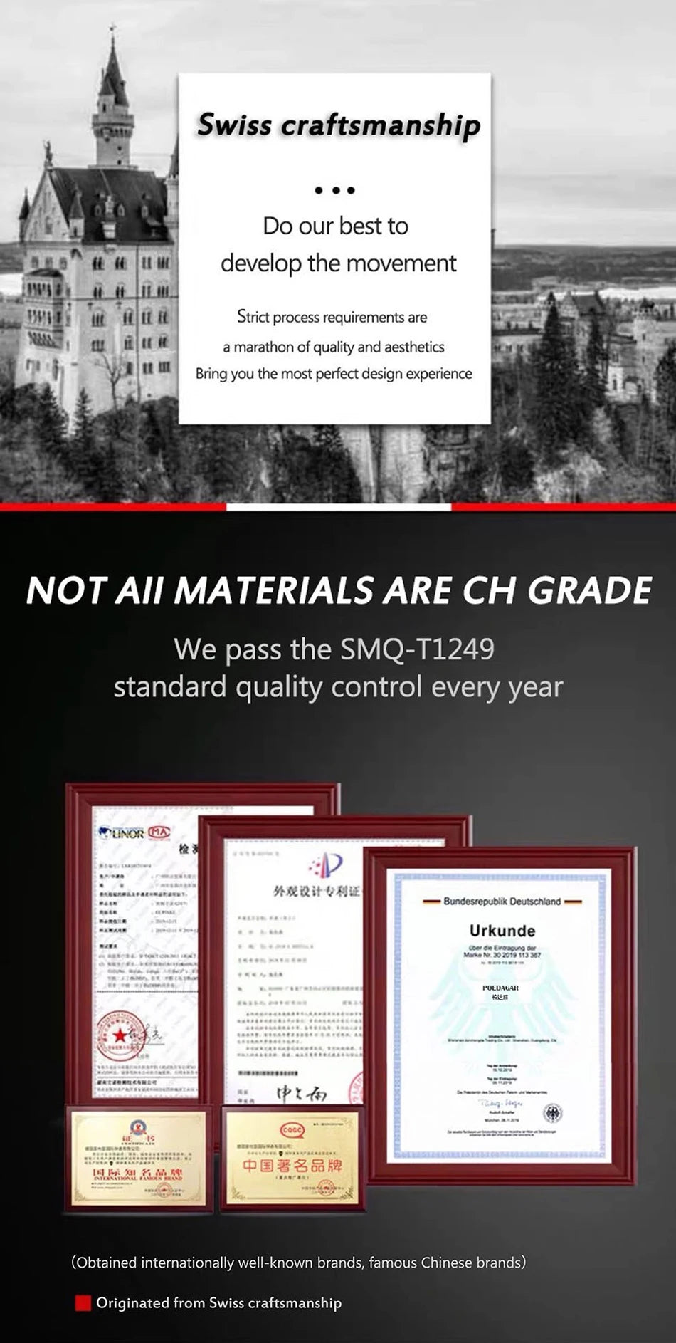 Poedagar relógio de luxo para mulher calendário à prova dwaterproof água alta qualidade senhoras relógio aço inoxidável quartzo relógios femininos elegante + caixa