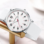 Lige moda elegante relógios para mulher senhoras doce cor silicone casual luminoso à prova dwaterproof água vestido de quartzo relógios de pulso femininos