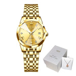 Lige elegante ultrafino estilo nórdico simples movimento de quartzo relógio de pulso feminino moda pulseira de aço inoxidável cinto mulher relógio