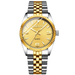 CHENXI-Relógio quartzo dourado masculino, strass, pulseira de aço inoxidável, impermeável, relógios de pulso empresariais para homens, várias cores, moda