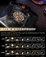 MINI FOCUS Multifuncional Casual Luxo Relógio de Quartzo Relógios para Homens Relógio de Pulso Cronógrafo À Prova D 'Água 0473G