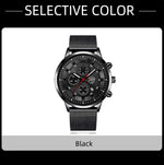 Deyros moda masculina relógios minimalistas negócios casual relógio de quartzo simples masculino malha de aço inoxidável relógio reloj hombre