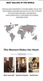 Poedagar relógio de luxo para mulher calendário à prova dwaterproof água alta qualidade senhoras relógio aço inoxidável quartzo relógios femininos elegante + caixa