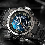 [Relógio cronógrafo digital masculino] Relógio cronógrafo multiesporte Relógio de quartzo digital masculino com alarme data luminosa O Gi ideal