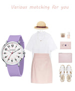 Lige moda elegante relógios para mulher senhoras doce cor silicone casual luminoso à prova dwaterproof água vestido de quartzo relógios de pulso femininos