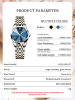 Lige elegante ultrafino estilo nórdico simples movimento de quartzo relógio de pulso feminino moda pulseira de aço inoxidável cinto mulher relógio