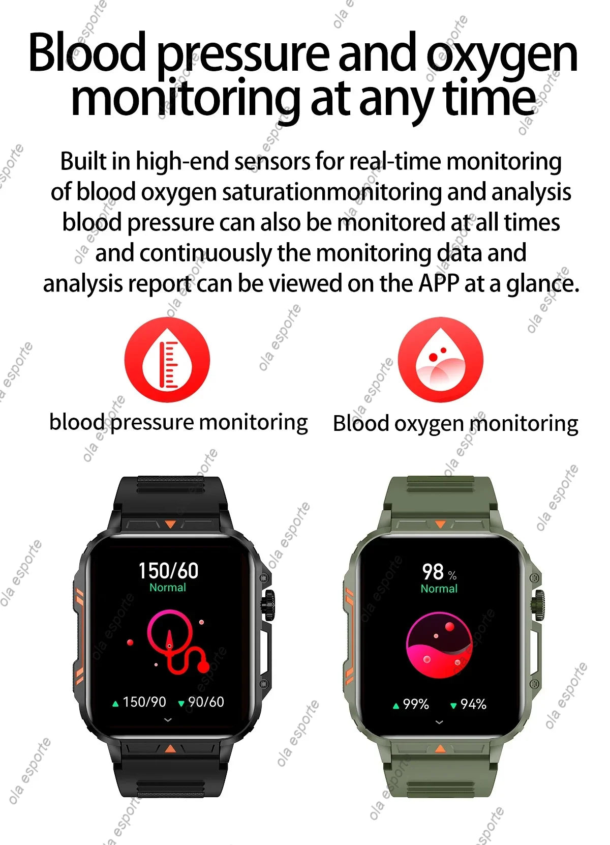 Novo ao ar livre smartwatch das mulheres dos homens bluetooth chamada monitor de saúde freqüência cardíaca relógios militares gps pista esportes fitness relógio inteligente