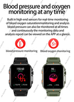 Novo ao ar livre smartwatch das mulheres dos homens bluetooth chamada monitor de saúde freqüência cardíaca relógios militares gps pista esportes fitness relógio inteligente