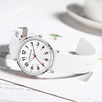 Lige moda elegante relógios para mulher senhoras doce cor silicone casual luminoso à prova dwaterproof água vestido de quartzo relógios de pulso femininos