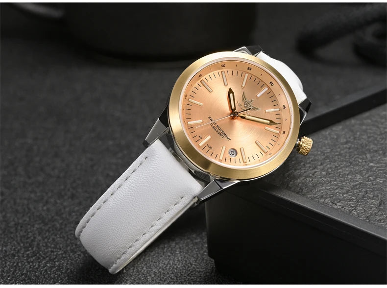 Yelang v1010 36mm relógio feminino elegante relógio de quartzo para mulheres estudante moda à prova dwaterproof água relógios safira presente luxo luminoso