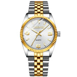 CHENXI-Relógio quartzo dourado masculino, strass, pulseira de aço inoxidável, impermeável, relógios de pulso empresariais para homens, várias cores, moda