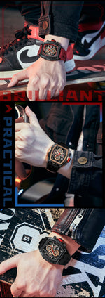 MINI FOCUS Multifuncional Casual Luxo Relógio de Quartzo Relógios para Homens Relógio de Pulso Cronógrafo À Prova D 'Água 0473G