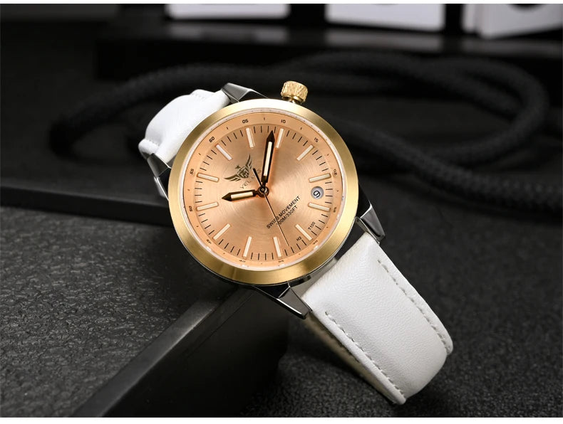 Yelang v1010 36mm relógio feminino elegante relógio de quartzo para mulheres estudante moda à prova dwaterproof água relógios safira presente luxo luminoso