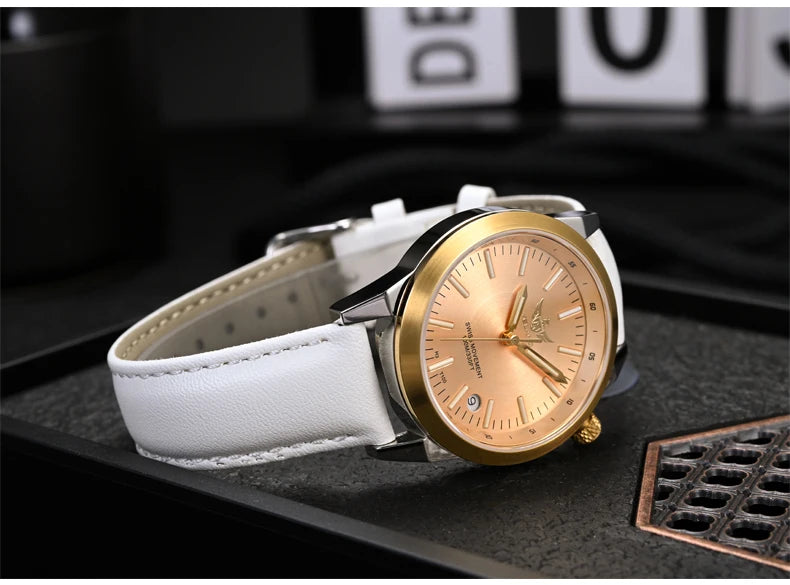 Yelang v1010 36mm relógio feminino elegante relógio de quartzo para mulheres estudante moda à prova dwaterproof água relógios safira presente luxo luminoso