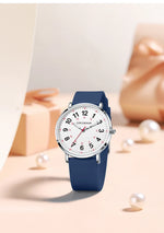 Lige moda elegante relógios para mulher senhoras doce cor silicone casual luminoso à prova dwaterproof água vestido de quartzo relógios de pulso femininos