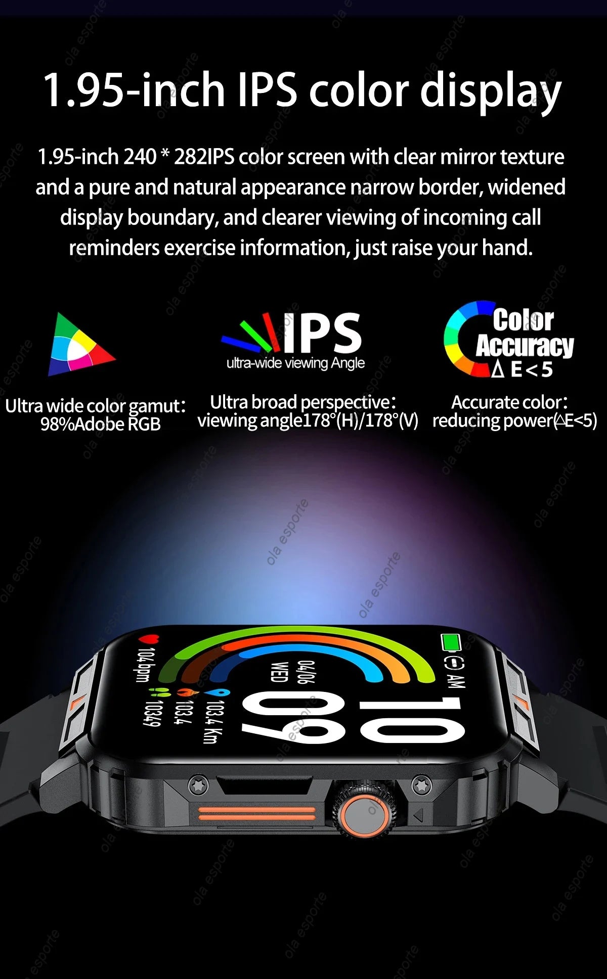 Novo ao ar livre smartwatch das mulheres dos homens bluetooth chamada monitor de saúde freqüência cardíaca relógios militares gps pista esportes fitness relógio inteligente