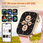 Lige 2025 para android ios gps relógio inteligente feminino 2.01 "tela hd freqüência cardíaca bluetooth chamada bússola ip68 à prova dip68 água masculino smartwatch