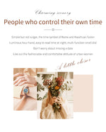 Olevs 5523 marca original relógios femininos moda à prova dwaterproof água pulseira de couro relógio de quartzo para senhora cronógrafo relógio de pulso luminoso